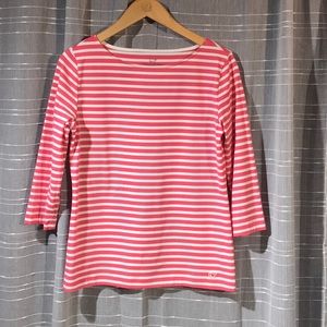 Vineyard Vines Striped Boatneck Top